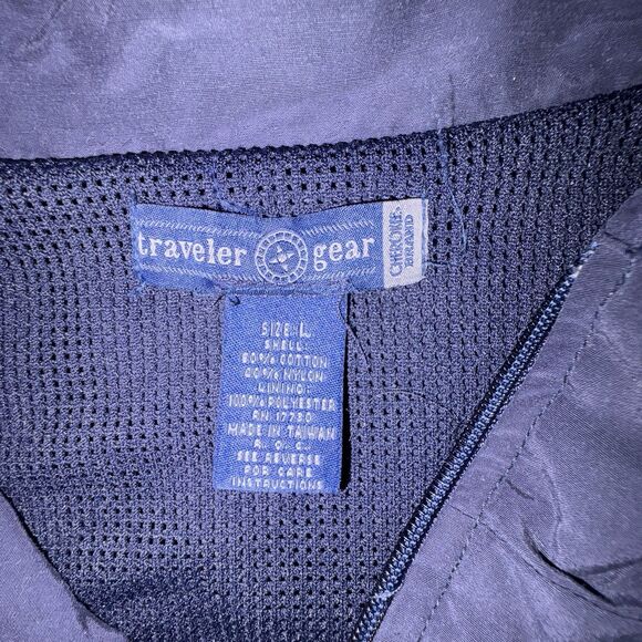 Travel Gear Navy Blue Vest With Utility Pockets Mens Size Large - Picture 9 of 9